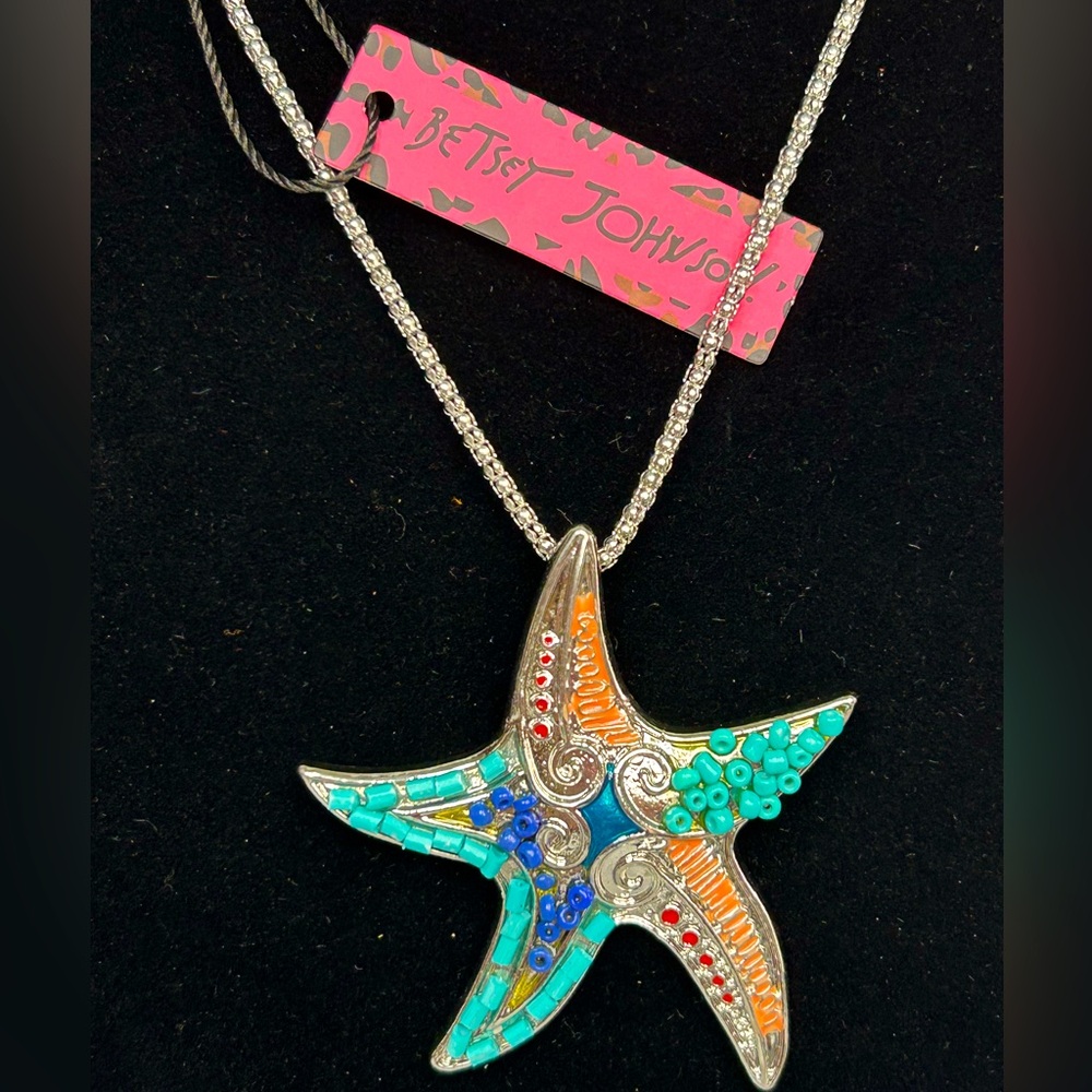 Betsey Johnson Multicolor Starfish Necklace - Picture 3 of 7